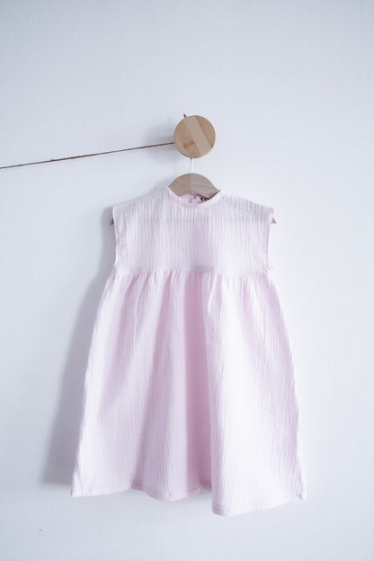 Pink muslin dress