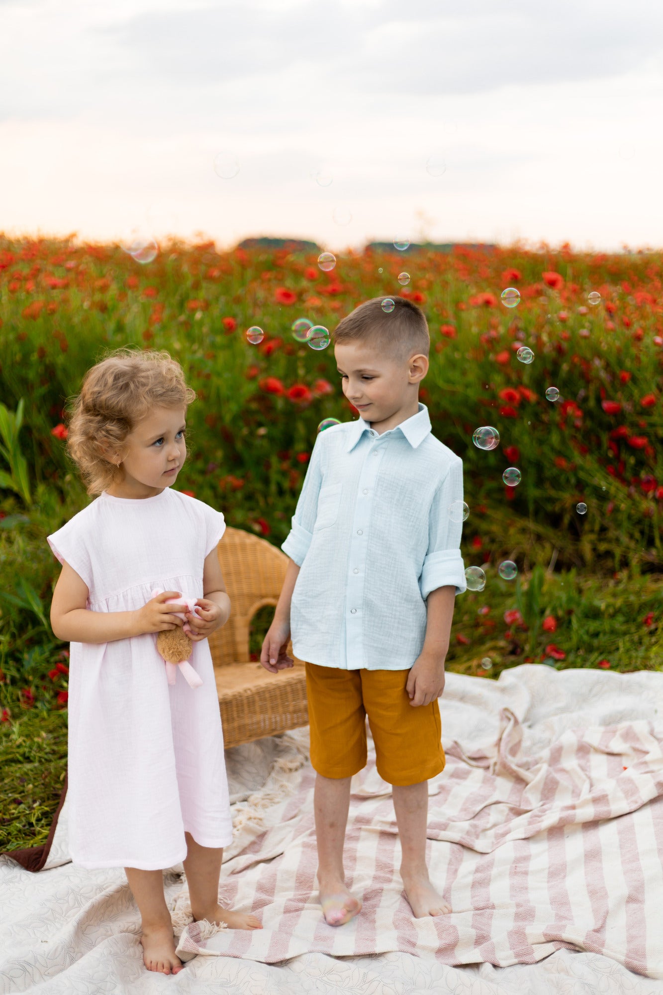 Pink muslin dress